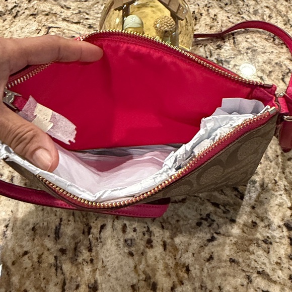 NWT Coach Signature Coated Canvas Crossbody - Picture 9 of 14